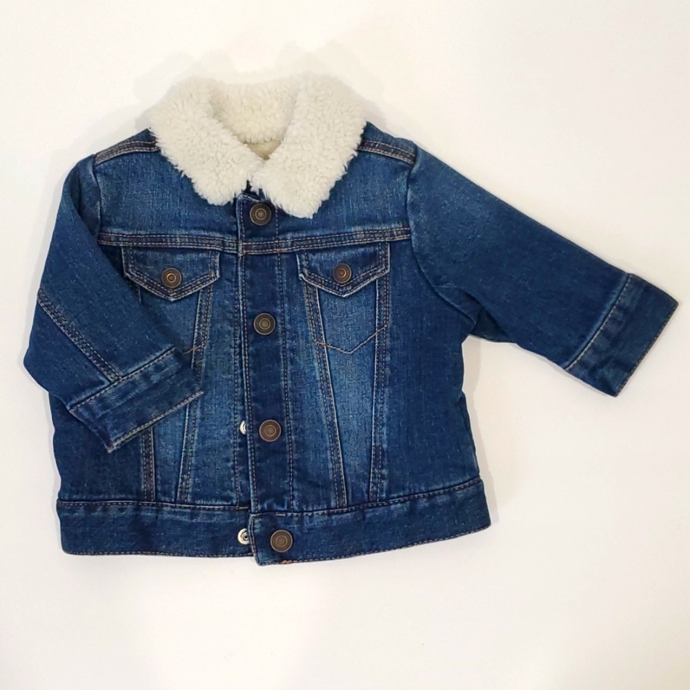 Baby Boy Denim and Sherpa jacket